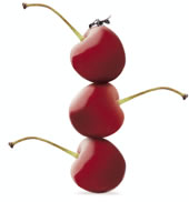 Trois cerises sur un g�teau...